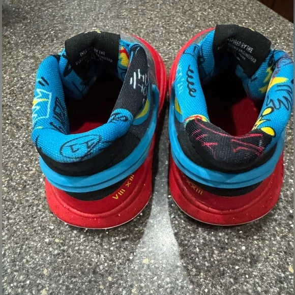 Kyrie 8 GO SE "Black/Tour Yellow/University Red" Kids' Basketball Toddler sizes - Picture 2 of 9